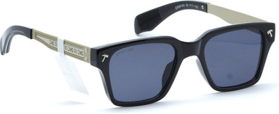 EYEFLICK Retro Square Sunglasses(For Men, Black)