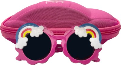 ZQBIEE Round Sunglasses(For Boys & Girls, Pink)