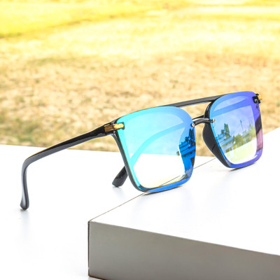 jiebo Rectangular Sunglasses(For Men & Women, Blue)