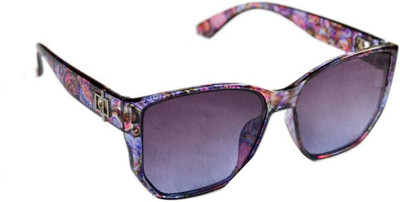 UZAK Rectangular Sunglasses(For Girls, Grey)