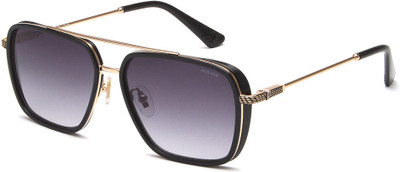Police Retro Square Sunglasses(For Men, Grey)