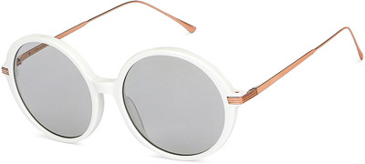 john jacobs Round Sunglasses(For Men & Women, Grey)