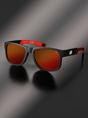 New Balance Retro Square Sunglasses(For Men, Red)