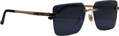 Pushpa Traders Rectangular Sunglasses(For Boys & Girls, Black)