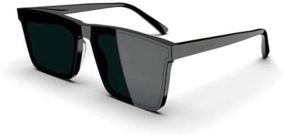 Sunveil Retro Square Sunglasses(For Men, Black)