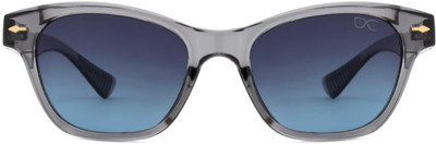 HEXXA Over-sized, Rectangular, Retro Square, Wrap-around Sunglasses(For Men, Clear)