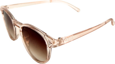 Matteo Bianchi Round Sunglasses(For Women, Brown)
