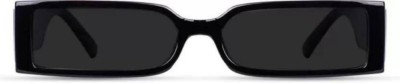 Rellter Rectangular Sunglasses(For Men, Black)