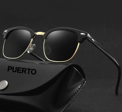 METRONAUT UV Protection Sunglass(For Men & Women, Black)