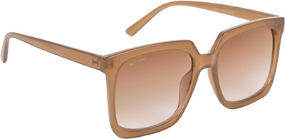 NuVew Over-sized, Wayfarer Sunglasses(For Men & Women, Brown)
