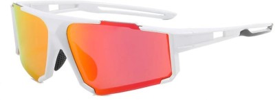 SAVYA Sports, Rectangular, Round Sunglasses(For Men & Women, Multicolor)