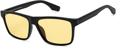 VINCENT CHASE Rectangular Sunglasses(For Men & Women, Yellow)