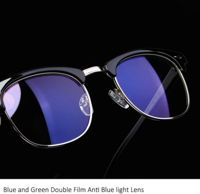 UVVibe Clubmaster, Wayfarer Sunglasses(For Men & Women, Clear)
