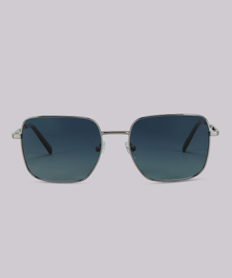 john jacobs Retro Square Sunglasses(For Men & Women, Blue)