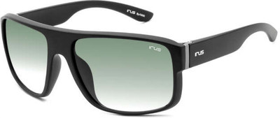 IRUS by IDEE Rectangular Sunglasses(For Men & Women, Green)
