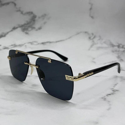 AKAYI Rectangular, Retro Square Sunglasses(For Men & Women, Black)