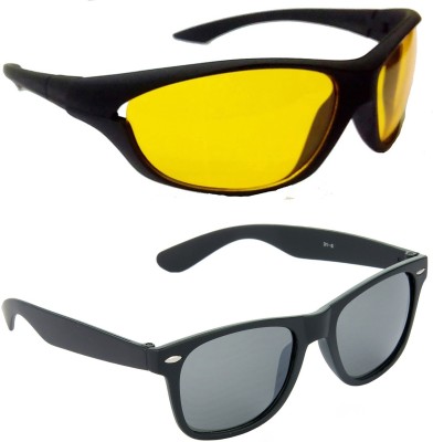 Hrinkar Sports Sunglasses(For Men, Yellow)