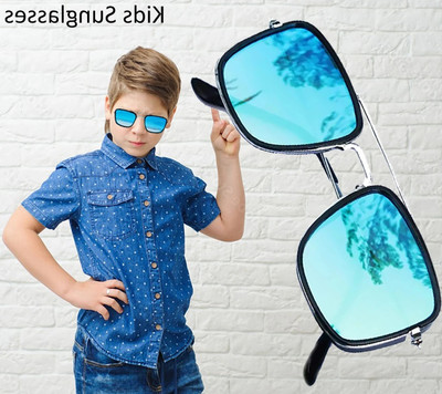 DKERAOD Retro Square, Spectacle , Wayfarer Sunglasses(For Boys & Girls, Multicolor)