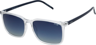 IRUS Rectangular Sunglasses(For Men, Blue)