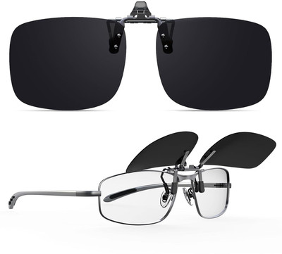 eyevy Rectangular Sunglasses(For Men & Women, Black)