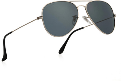 ROYAL SON Aviator Sunglasses(For Men & Women, Black)