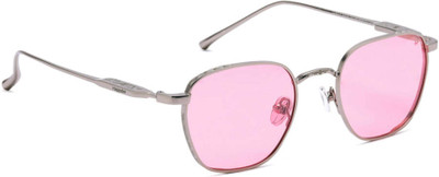 specsmakers Retro Square Sunglasses(For Men & Women, Pink)