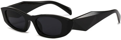 hayden haiza Retro Square Sunglasses(For Men & Women, Black)