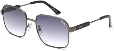 IRUS Retro Square Sunglasses(For Men, Grey)