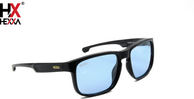 HEXXA Rectangular Sunglasses(For Men, Blue)