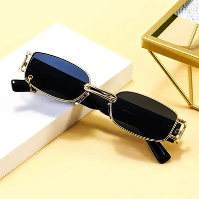 Eyeden's Rectangular Sunglasses(For Men & Women, Black)