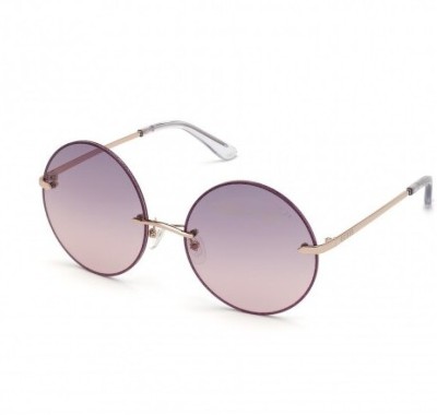 GUESS Round Sunglasses(For Women, Violet)