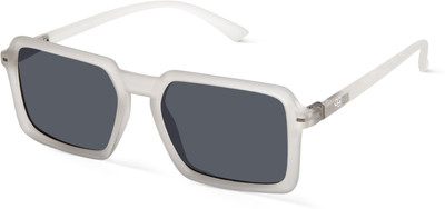 Woggles Rectangular Sunglasses(For Men & Women, Black)