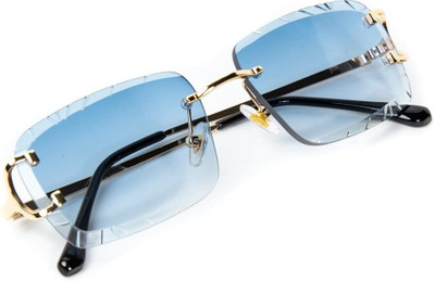 PROVOGUE Rectangular, Aviator Sunglasses(For Men & Women, Blue)