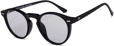 VINCENT CHASE Round Sunglasses(For Men & Women, Grey)