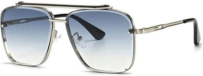 VALWICK Rectangular Sunglasses(For Men, Blue)