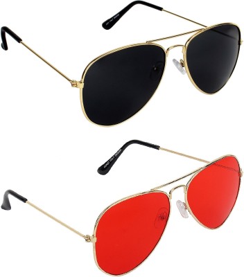 Rich Club Aviator Sunglasses(For Men, Black)