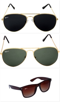 Rich Club Aviator Sunglasses(For Men, Black)