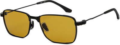 Lenskart STUDIO Rectangular Sunglasses(For Men & Women, Yellow)