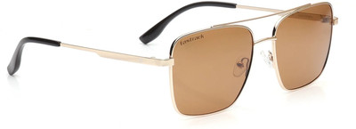 Fastrack Rectangular Sunglasses(For Men, Brown)