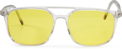 Redex Rectangular Sunglasses(For Men, Yellow)