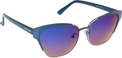 Arzonai Oval Sunglasses(For Men & Women, Blue)