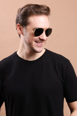 Irayz Aviator Sunglasses(For Men & Women, Black)