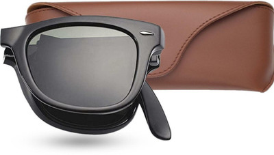 Wayfarer Sunglasses(For Men & Women, Black)