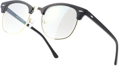 Zadinga Clubmaster Sunglasses(For Men & Women, Clear)