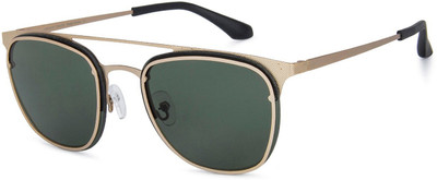 VINCENT CHASE by Lenskart Clubmaster Sunglasses(For Men & Women, Green)