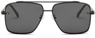 Supreno Rectangular Sunglasses(For Men, Grey)
