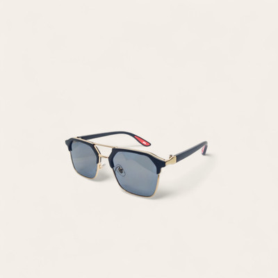 Eyesentials Rectangular Sunglasses(For Men & Women, Black)