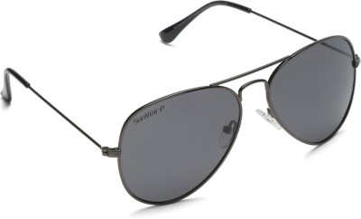 Sunnies Aviator Sunglasses(For Men & Women, Black)