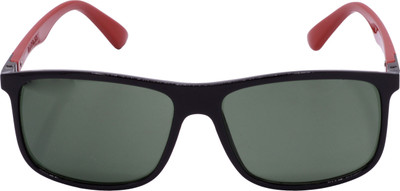 Redleaf Rectangular Sunglasses(For Men & Women, Green)