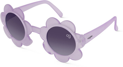 Woggles Round Sunglasses(For Boys & Girls, Black)